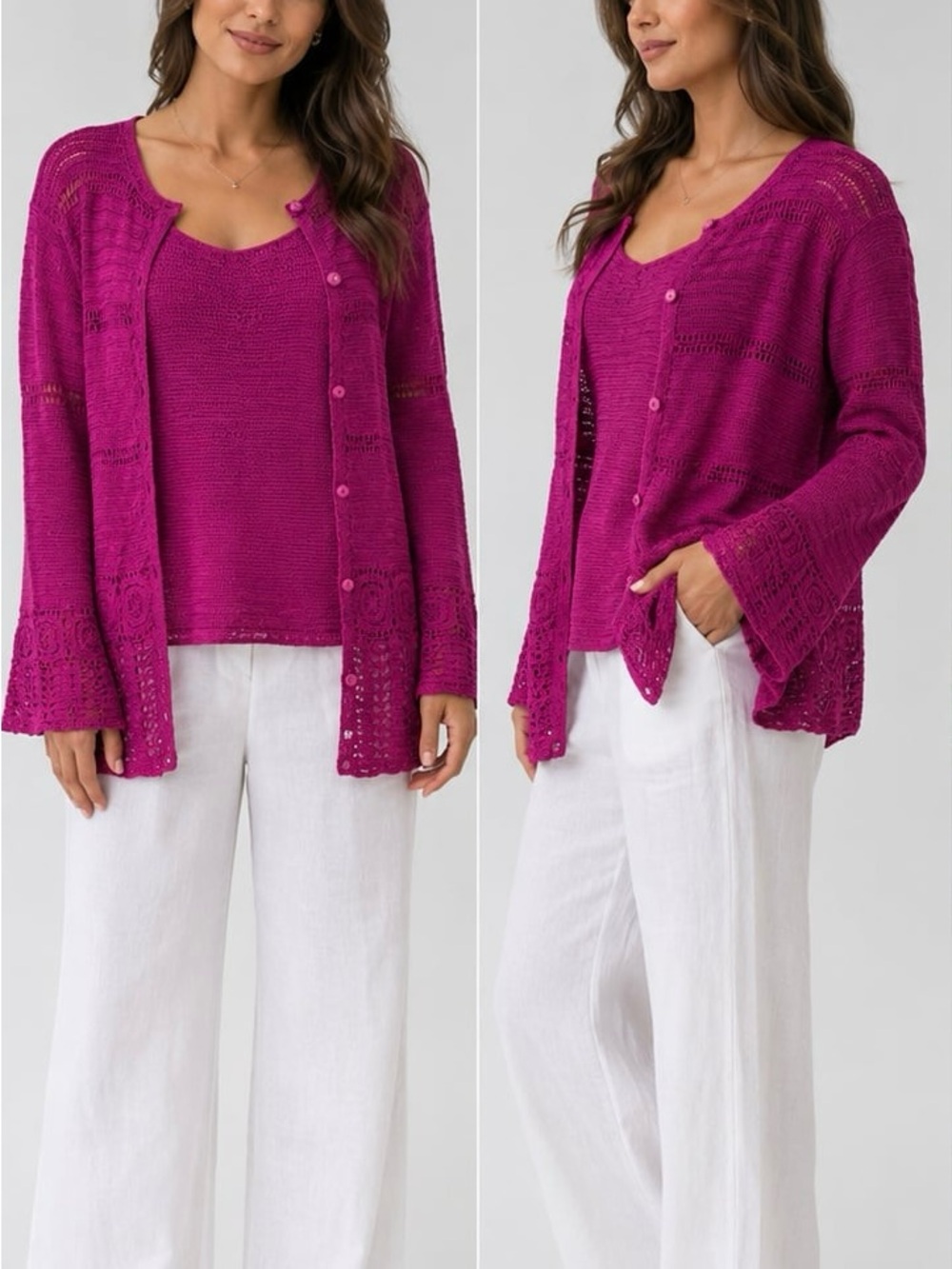 Francesca Rose 2-piece sweater set size L